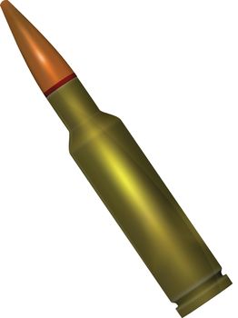 ammunition with a bullet for the weapon a vector gradient mesh