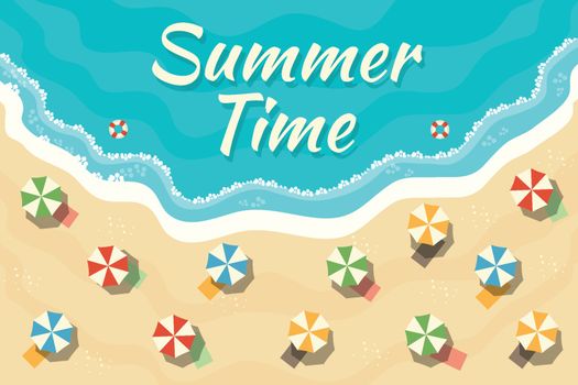 Summer Time. Vector Illustration of a Beach, Top View. Flat Design Style. 







Summer Time. Vector Illustration of a Beach, Top View. Flat Design Style.