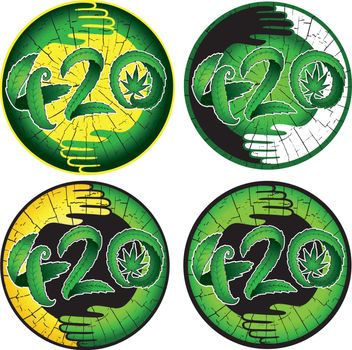 marijuana cannabis leaf 420 symbolic design