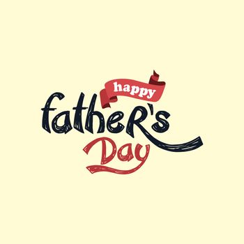 happy father day theme vector art illustration