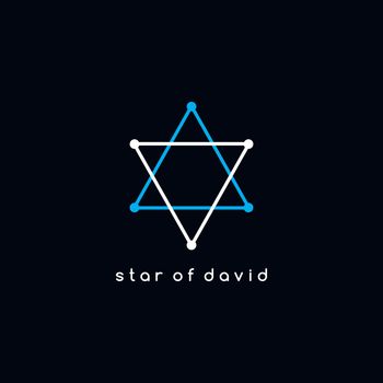 david star logotype outline vector trace logo theme