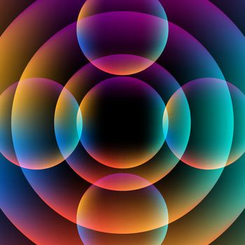 Abstract circle vibrant background. Colorful Sphere. Vector EPS 10