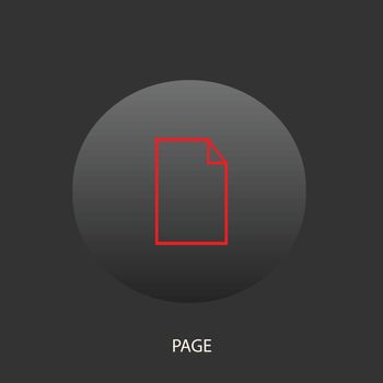 Illustration on which the page icon against a dark background is represented