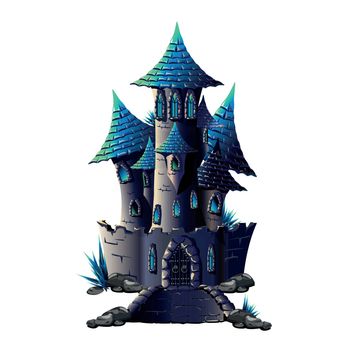 Dark Castle is insulated on white background