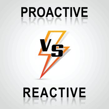 Illustration of decision between proactive and reactive