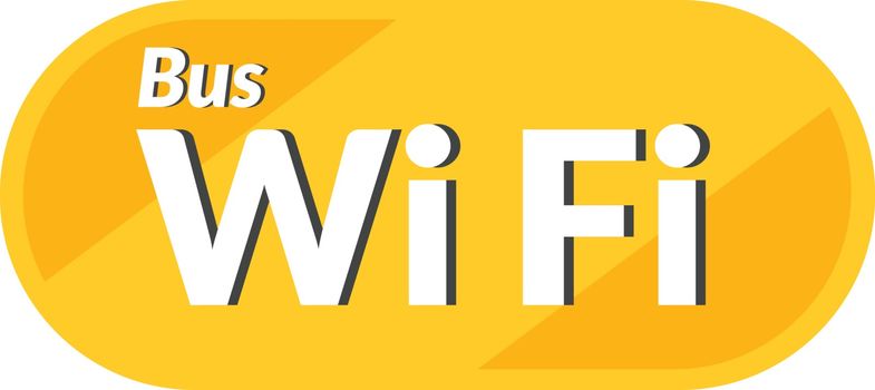 Bus WiFi icon is basic vector icon, EPS10.