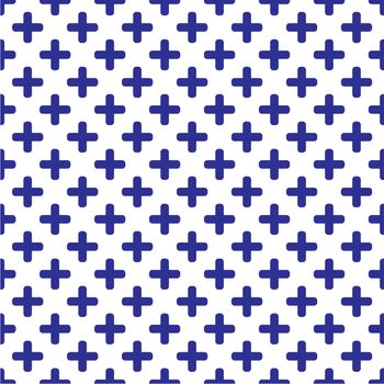 Tile blue and white pattern for seamless decoration wallpaper