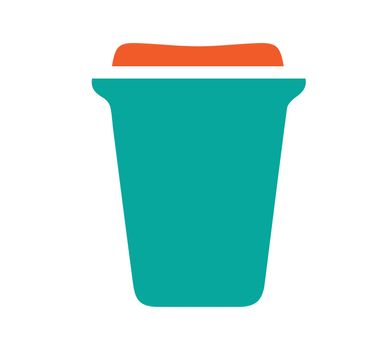 Cardboard Coffe Cup Icon Design