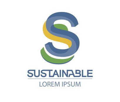 Sustainable Logo Design Concept. EPS 8 supported.