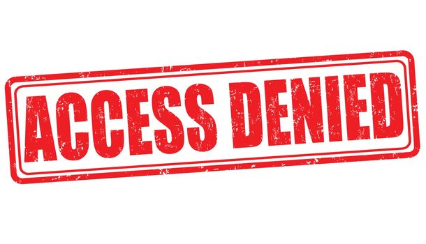 Access denied grunge rubber stamp on white background, vector illustration