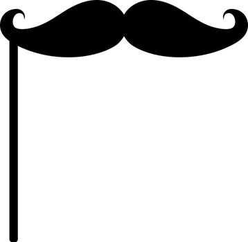 Black mustach on the wand for a holiday and festival.