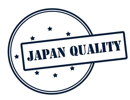 Stamp with text Japan quality inside, vector illustration