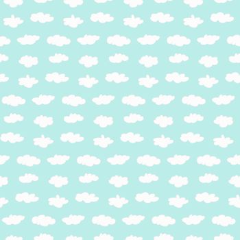 Seamless Pattern with Clouds on the Sky