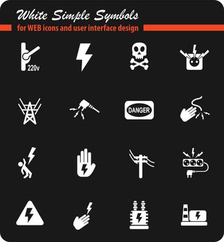 high voltage web icons for user interface design