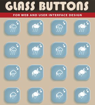 Weather simply icons for web and user interface