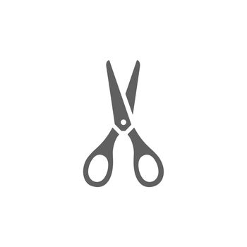 Scissors icon on a white background