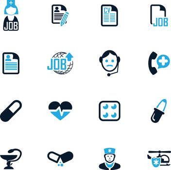 Job icon set for web sites and user interface