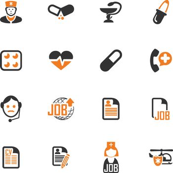 Job icon set for web sites and user interface