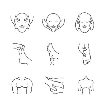 line icons Set of Alternative Medicine Icons
