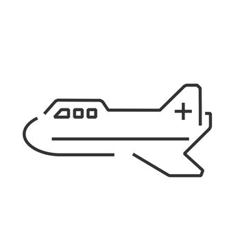 line icon ambulance plane icon