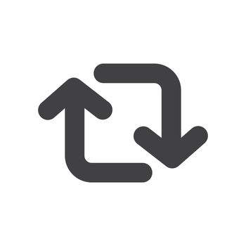 Switch arrow symbol icon vector