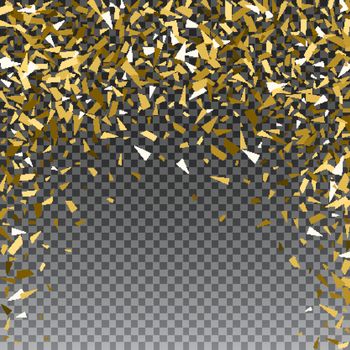 Abstract gold glitter splatter background for the card, invitation, brochure, banner, web design.