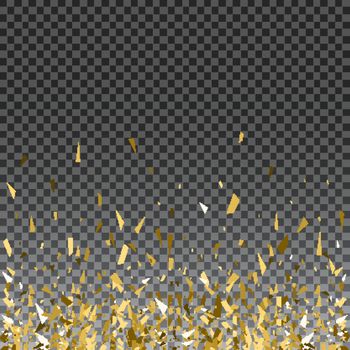 Abstract gold glitter splatter background for the card, invitation, brochure, banner, web design.