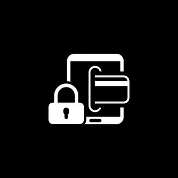 Secure Transactions Icon. Flat Design. Business Concept. Isolated Illustration.