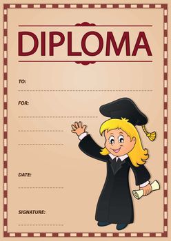 Diploma theme image 1 - eps10 vector illustration.