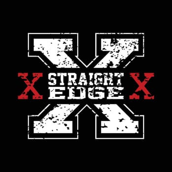 Straight Edge - Drug Free Youth Campaign Vector Art