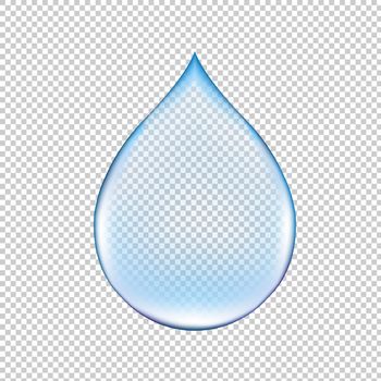 Realistic Water Drop Gradient Mesh, Vector Illustration