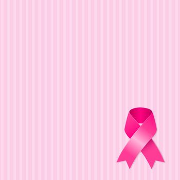 Pink Ribbon, Vector Illustration