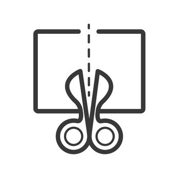 Scissors icon line style
