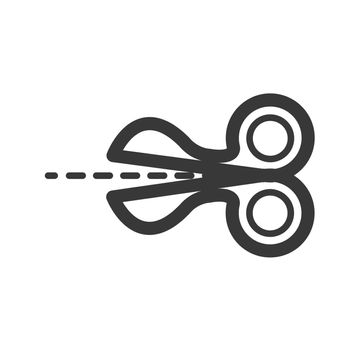 Scissors icon line style