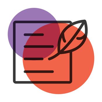 Pen And Paper Stationery Office tool icon color mark