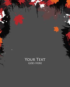 Grungy autumn vector background. Templates for brochures, annual reports, magazines. Eps10