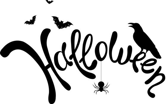 Halloween Text, Vector Illustration