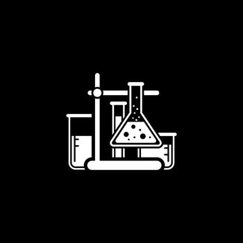 Laboratory Analysis and Medical Services Icon. Flat Design. Isolated