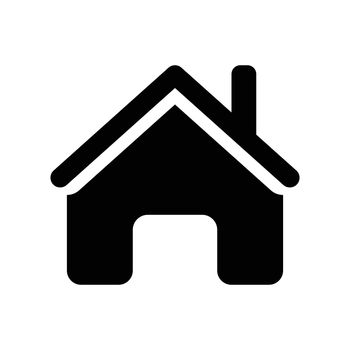 Home icon, iconic symbol on white background. Vector Iconic Design.