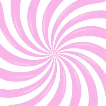 Pink Sunburst, Vector Illustration, With Gradient Mesh