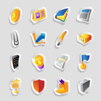 Icons for business and finance. Vector illustration.