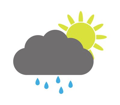 cloud icon with rain