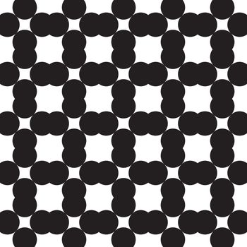 Vector geometric seamless pattern. Universal repeating abstract shape in black and white. Modern universal background design