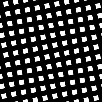 Seamless pattern slanting grid in black and white. Abstract retro design. Vector illustration.