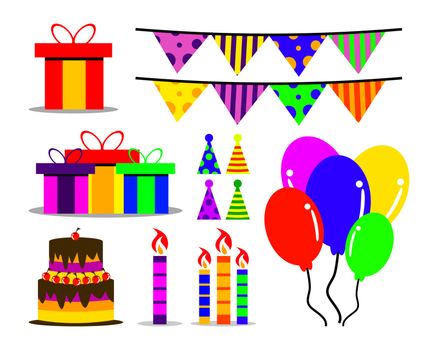 an art asset collection for the purposes of a birthday design