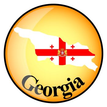 orange button with the image maps of button Georgia in the form of national flag