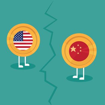 trade war America China tariff business global exchange international concept