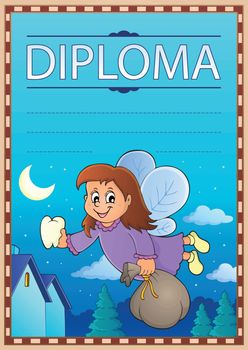 Diploma template image 5 - eps10 vector illustration.