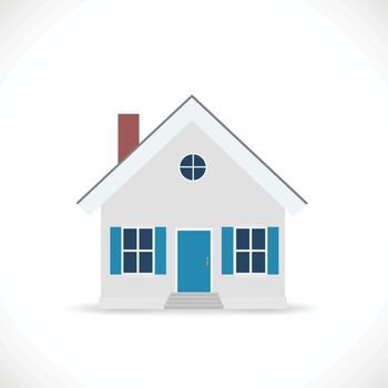Illustration of a house design isolated on a white background.