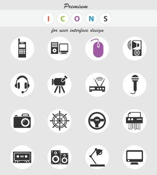 device vector icons for user interface design